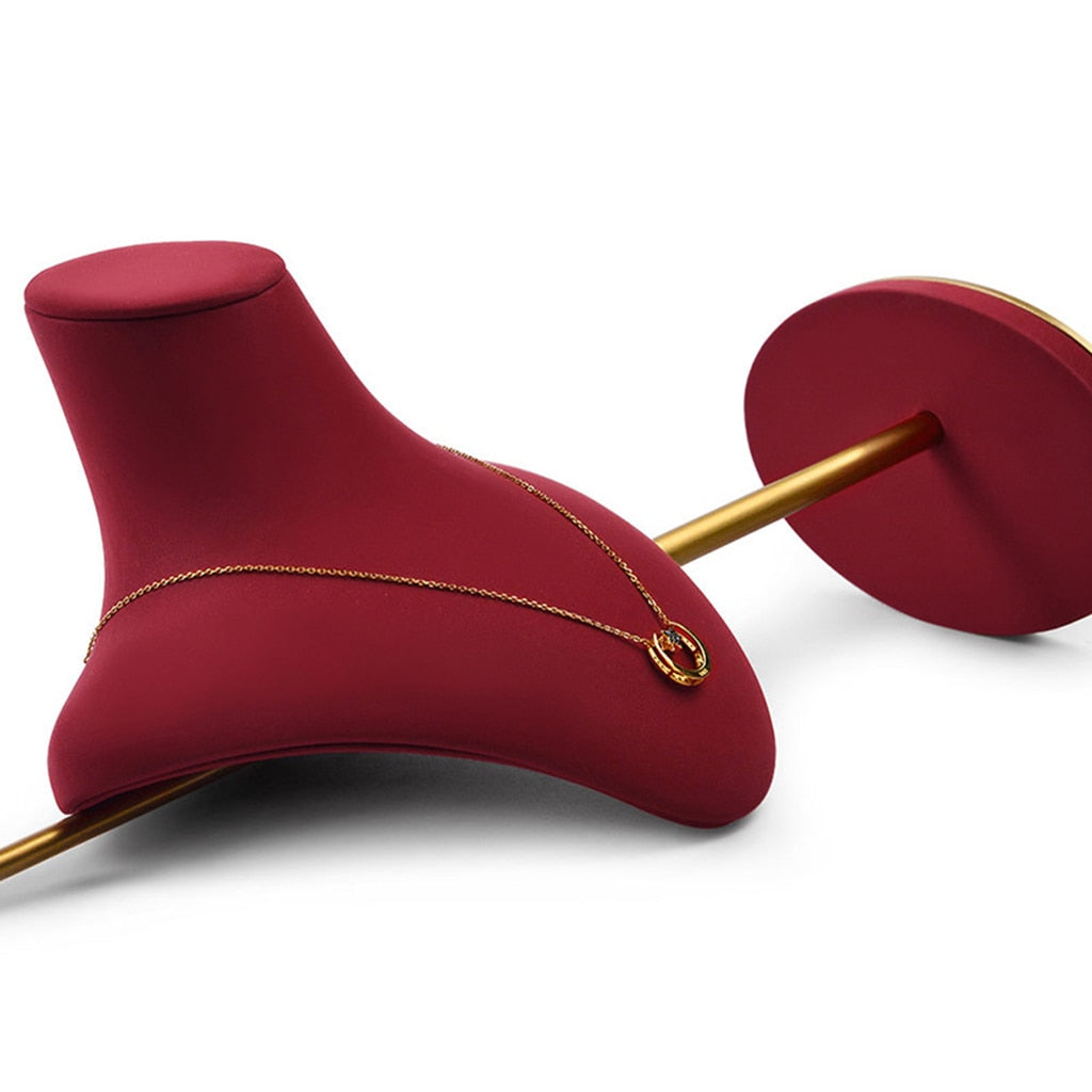 porte bijoux buste rouge modulable