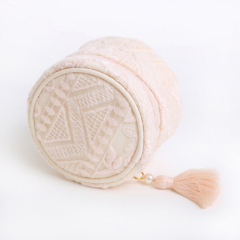 trousse a bijoux broderie ronde