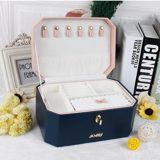 Boîte à Bijoux Petite Princesse Cuir sans miroir