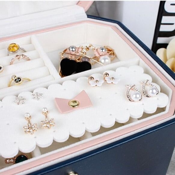 Boîte à Bijoux Petite Princesse Cuir duchesse