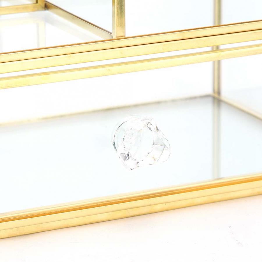 Boîte à Bijoux en Verre et Laiton | Les Boîtes d'Aphrodite