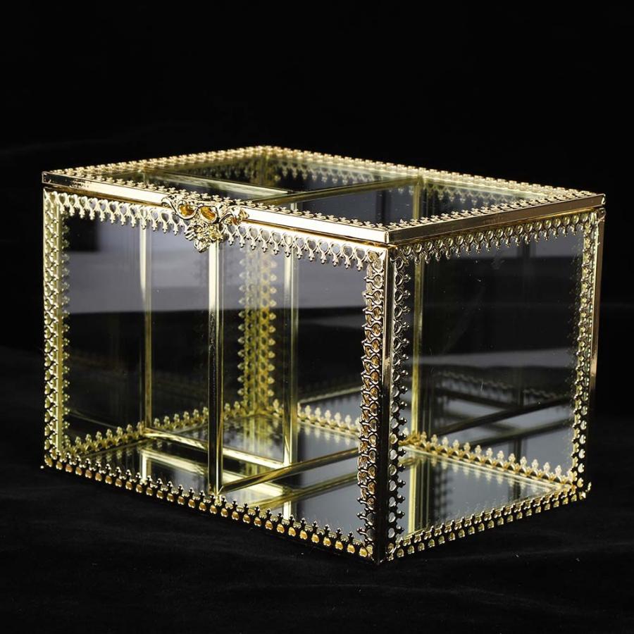 Boîte à Bijoux Dorée en Verre | Les Boîtes d'Aphrodite