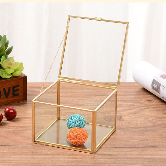 Boîte à Bijoux Cube en Verre | Les Boîtes d'Aphrodite