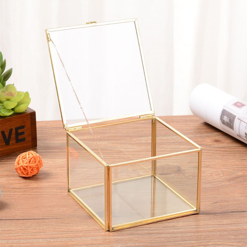 Boîte à Bijoux Cube en Verre | Les Boîtes d'Aphrodite