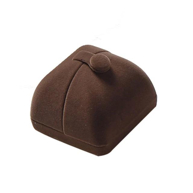 écrin à bijoux velours marron