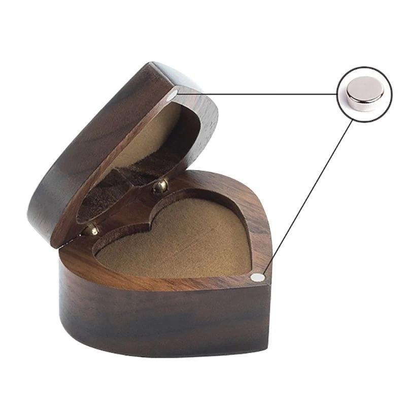 écrin à bijoux cœur vernis