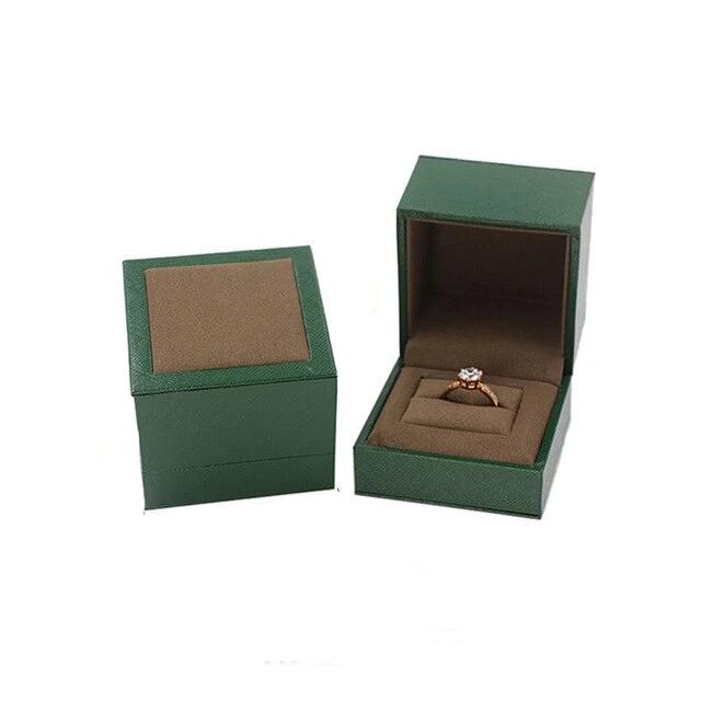 écrin à bijoux velours verte simple