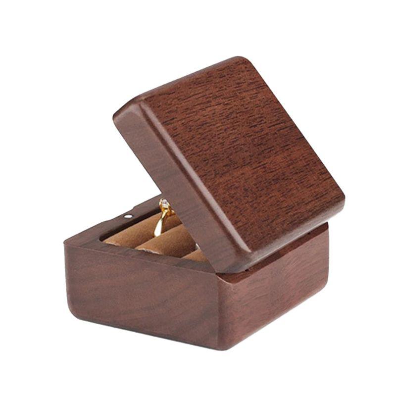 écrin à bijoux alliance bois vernis
