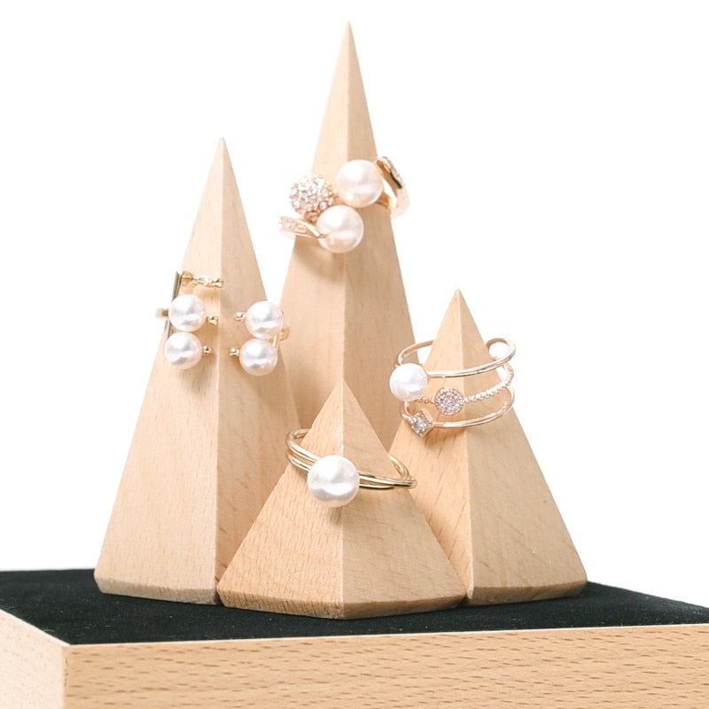 Porte Bijoux en Bois Pyramide