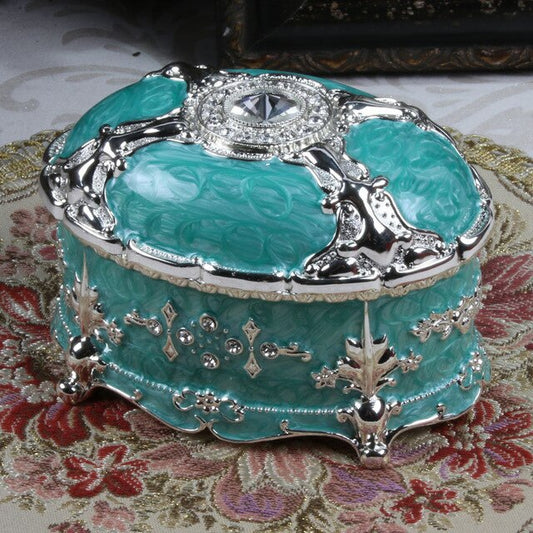 Boîte à Bijoux Ancienne en Porcelaine