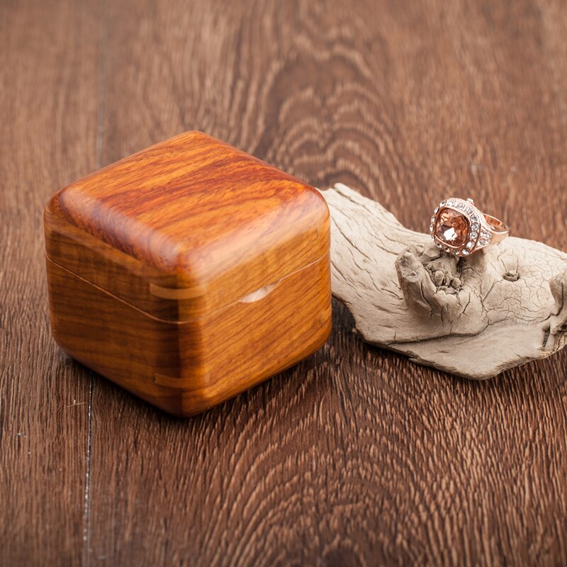 Écrin Bague Bois massif 