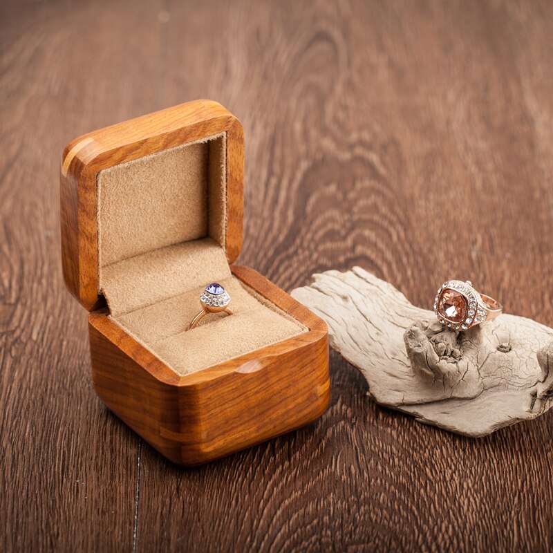 Écrin bois bague