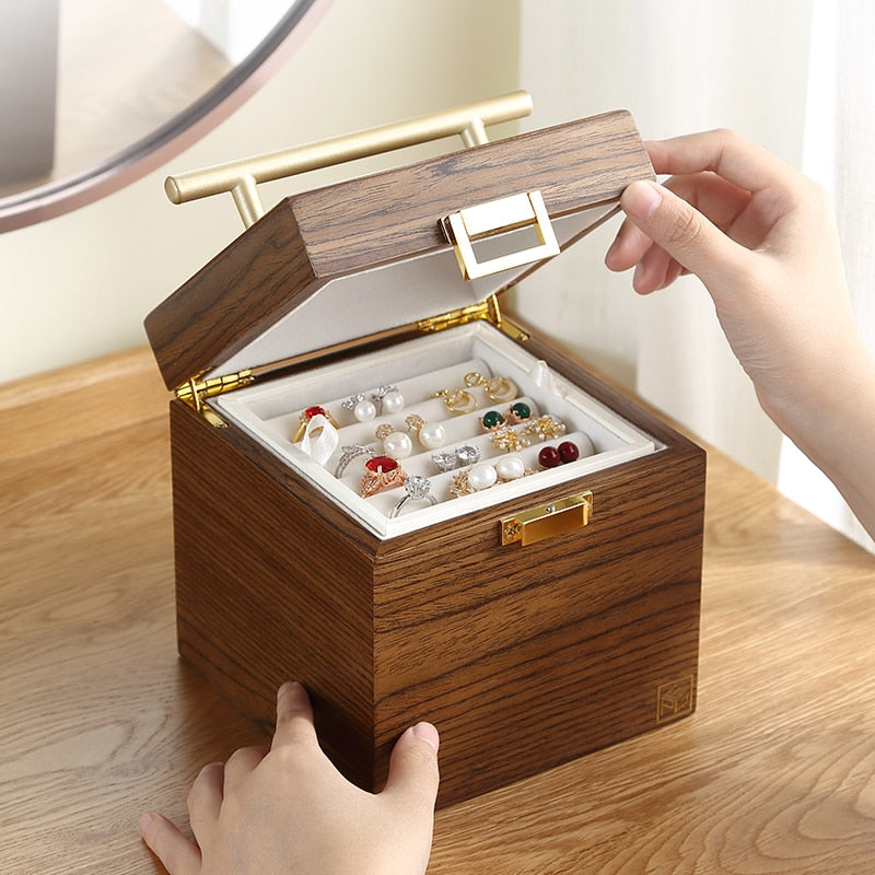 boite à bijoux femme noyer