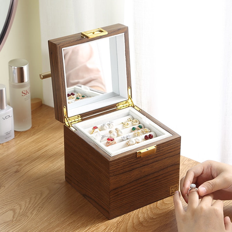 Boîte Bijoux Fille en Bois