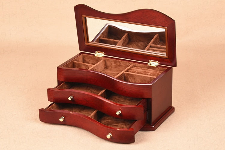 Boîte à Bijou en Bois Classique