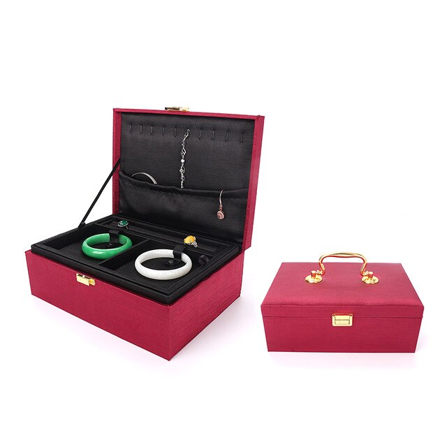 Boîte à Bijoux Grande Taille rouge