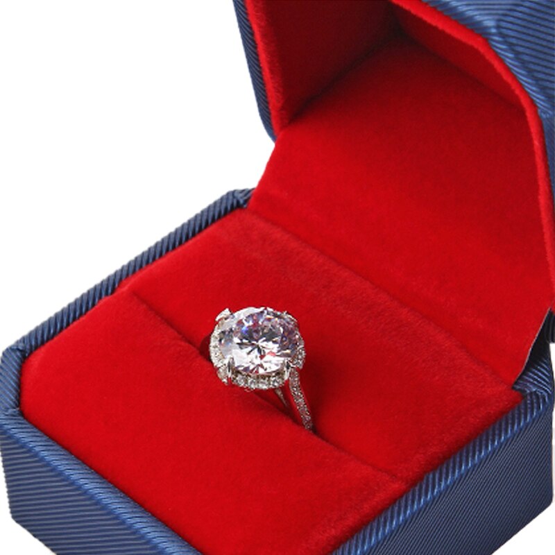 Écrin Bague Nœud velours rouge