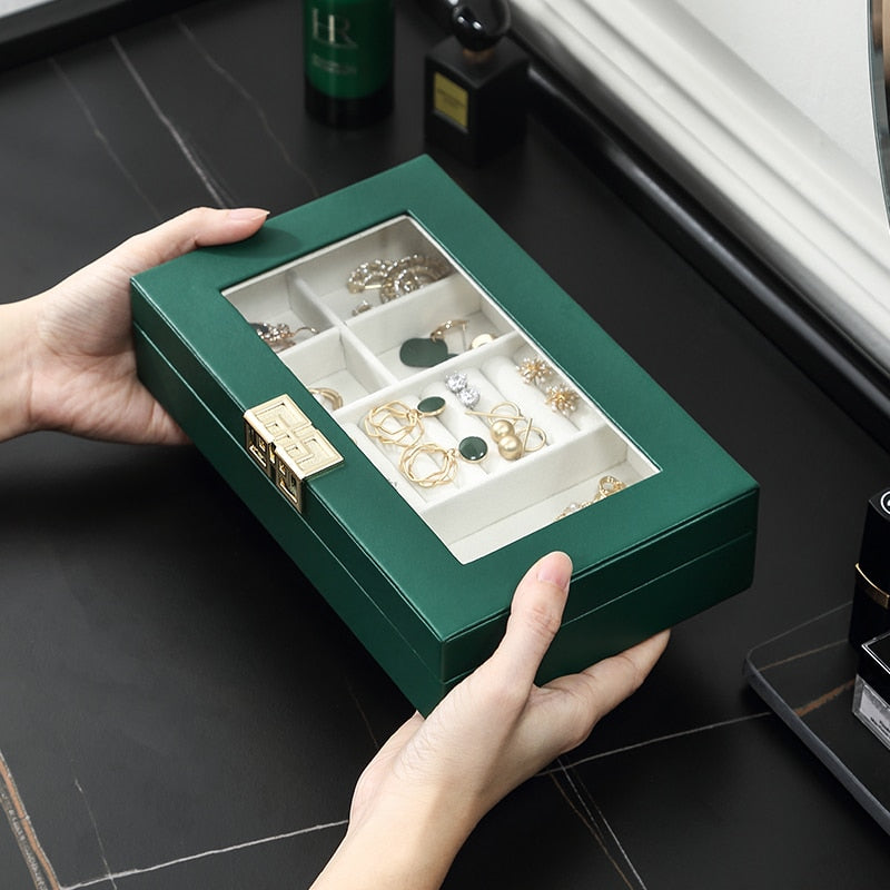 boite a bijoux verte