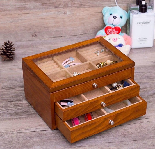 Boîte à Bijoux en Bois Traditionnelle femme