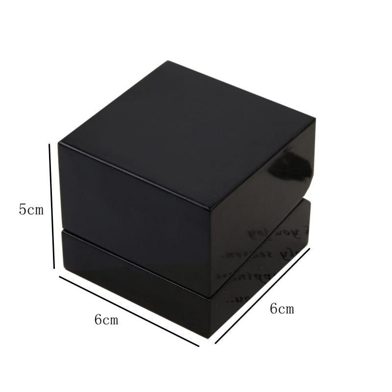 Écrin Bague Bois Noir femme