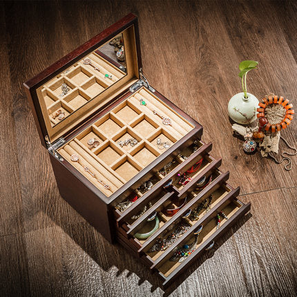 Boîte à Bijoux Luxueuse Bois