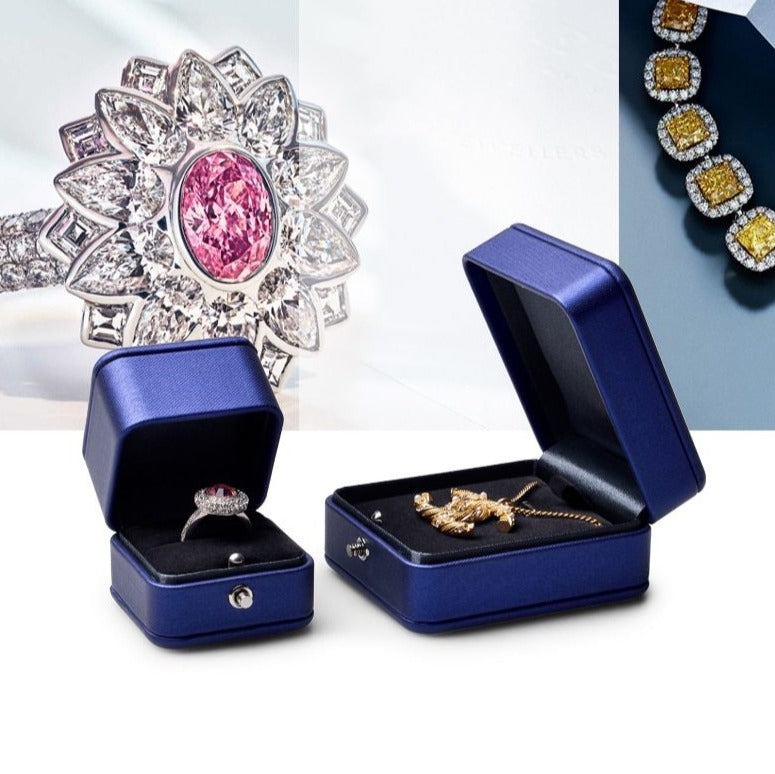 Écrin Bague Bleu femme
