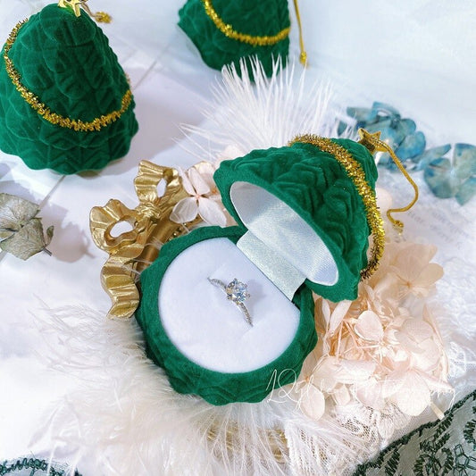 Écrin Bague Sapin Noël