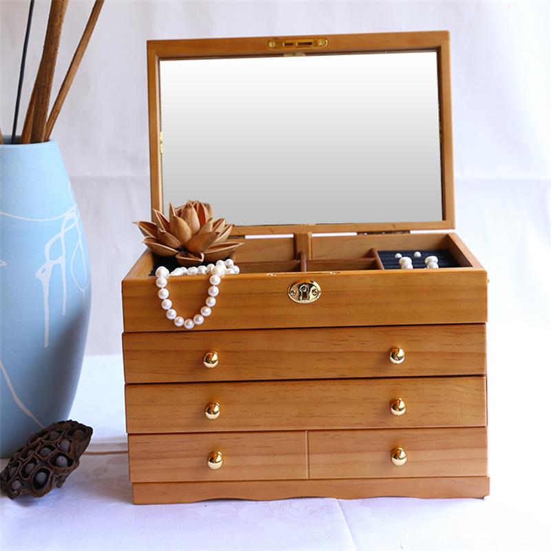 Boîte à Bijoux  en Bois Vintage femme
