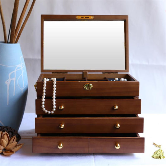 Boîte à Bijoux  en Bois Vintage
