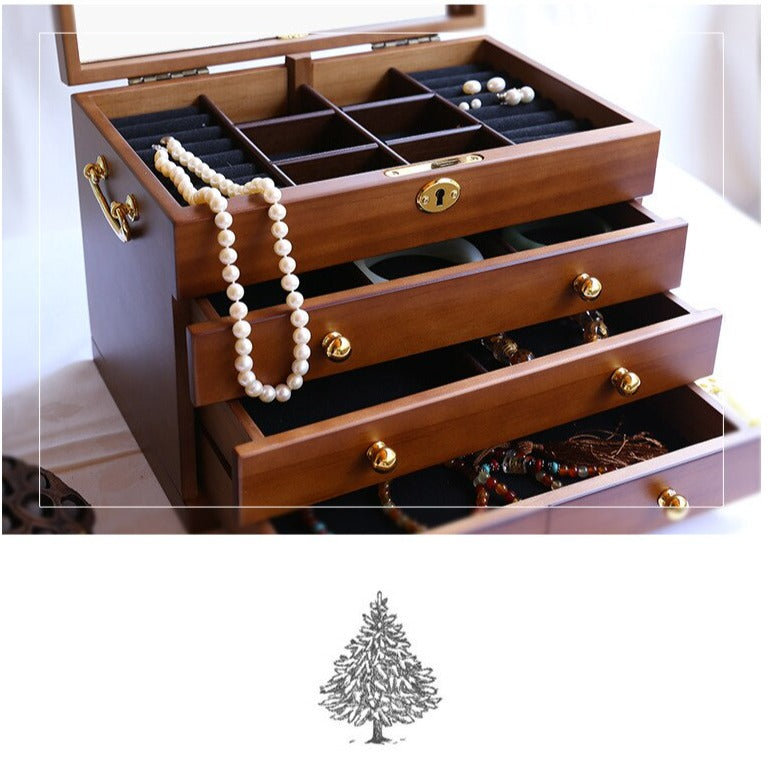 Boîte à Bijoux  en Bois Vintage femme