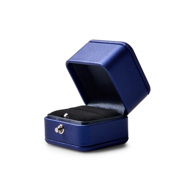 Écrin Bague Bleu Femme Brillant