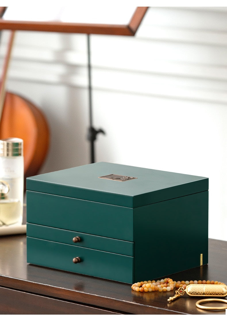 Boîte à Bijoux de Prestige bois bleu
