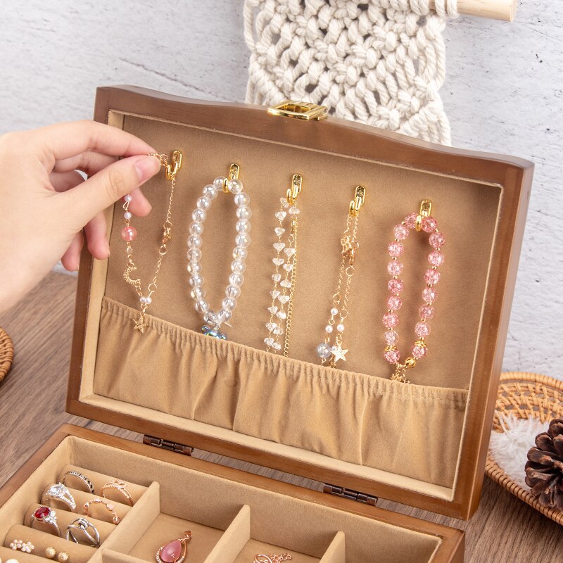 Boîte à Bijoux Petite Malle Crochets