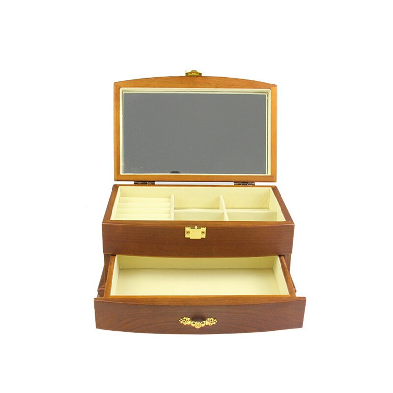 Boîte à Bijoux en Bois Authentique compartiment
