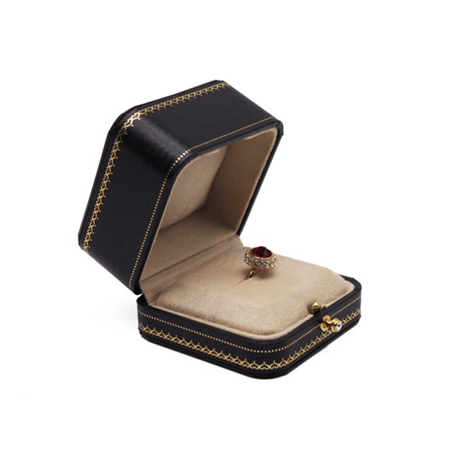 Écrin à Bague Mariage noir