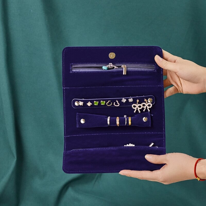 Pochette Bijoux Bleue