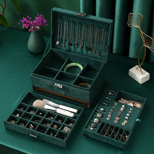 Boîte à Bijoux en Velours