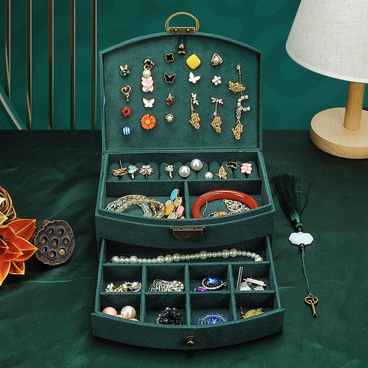 Boîte à Bijoux Velours Femme