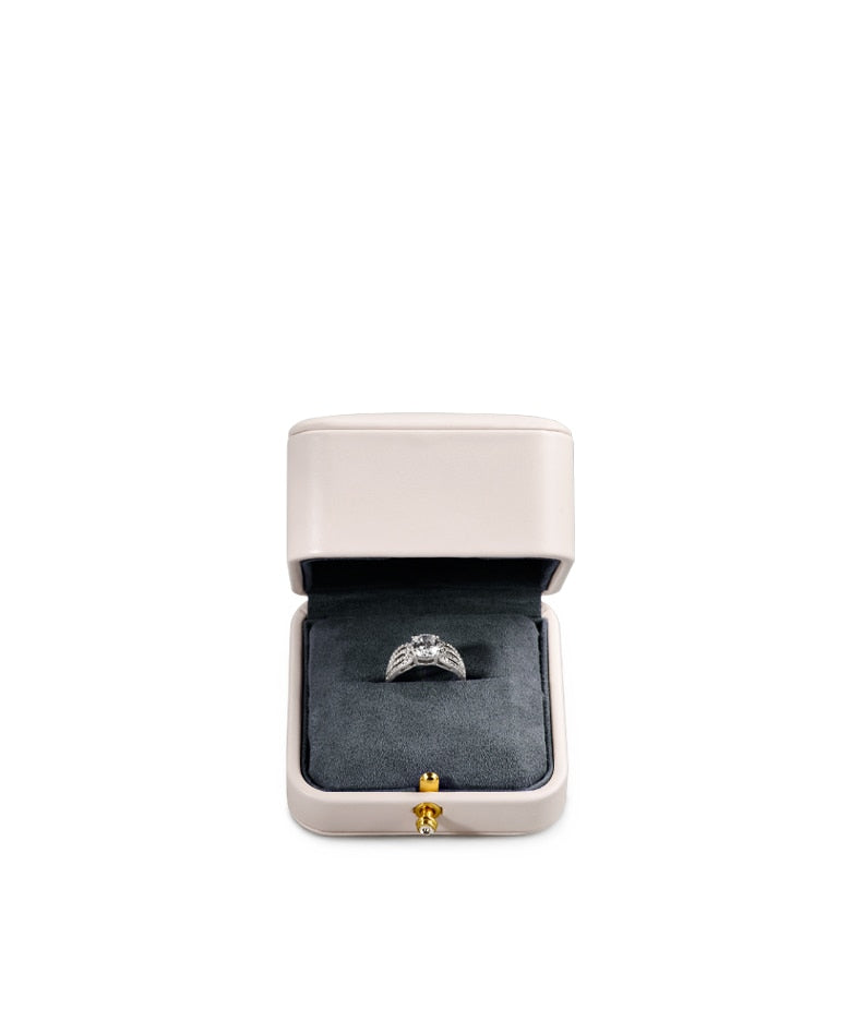 Écrin Bague de Fiançailles cuir