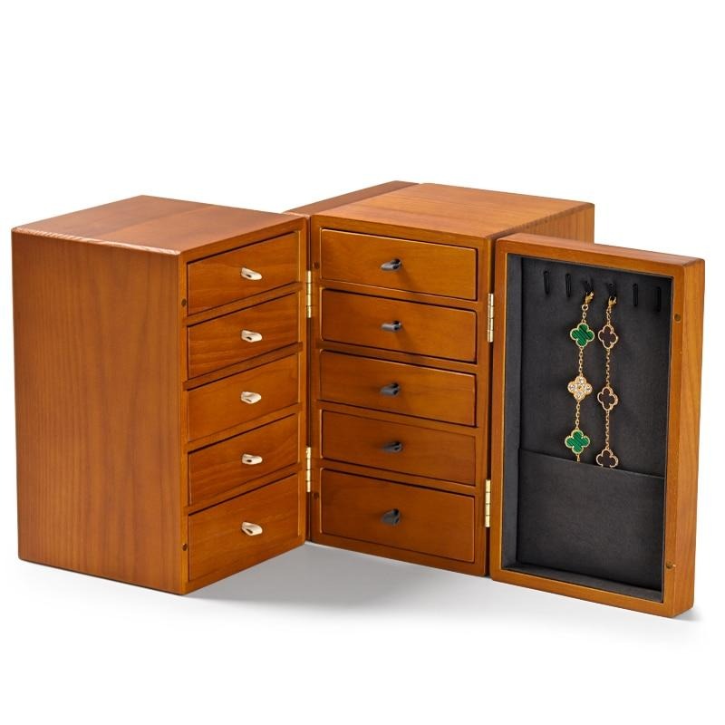 Boîte Bijoux Tiroir Bois Femme