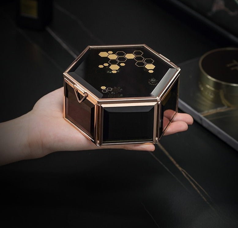 boite en verre fumé
