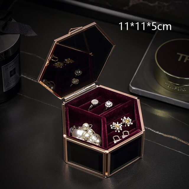 petite boite en verre bijoux
