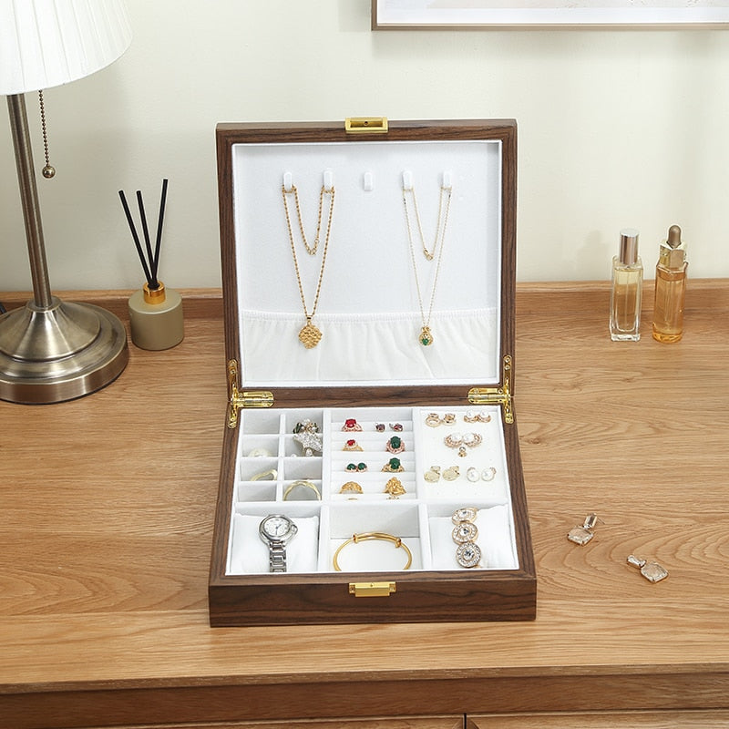 Grand Coffret à Bijoux Femme bois