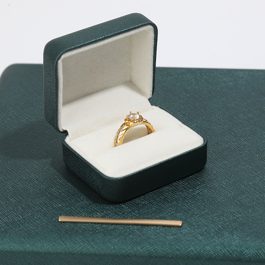 Écrin à Bague Vert