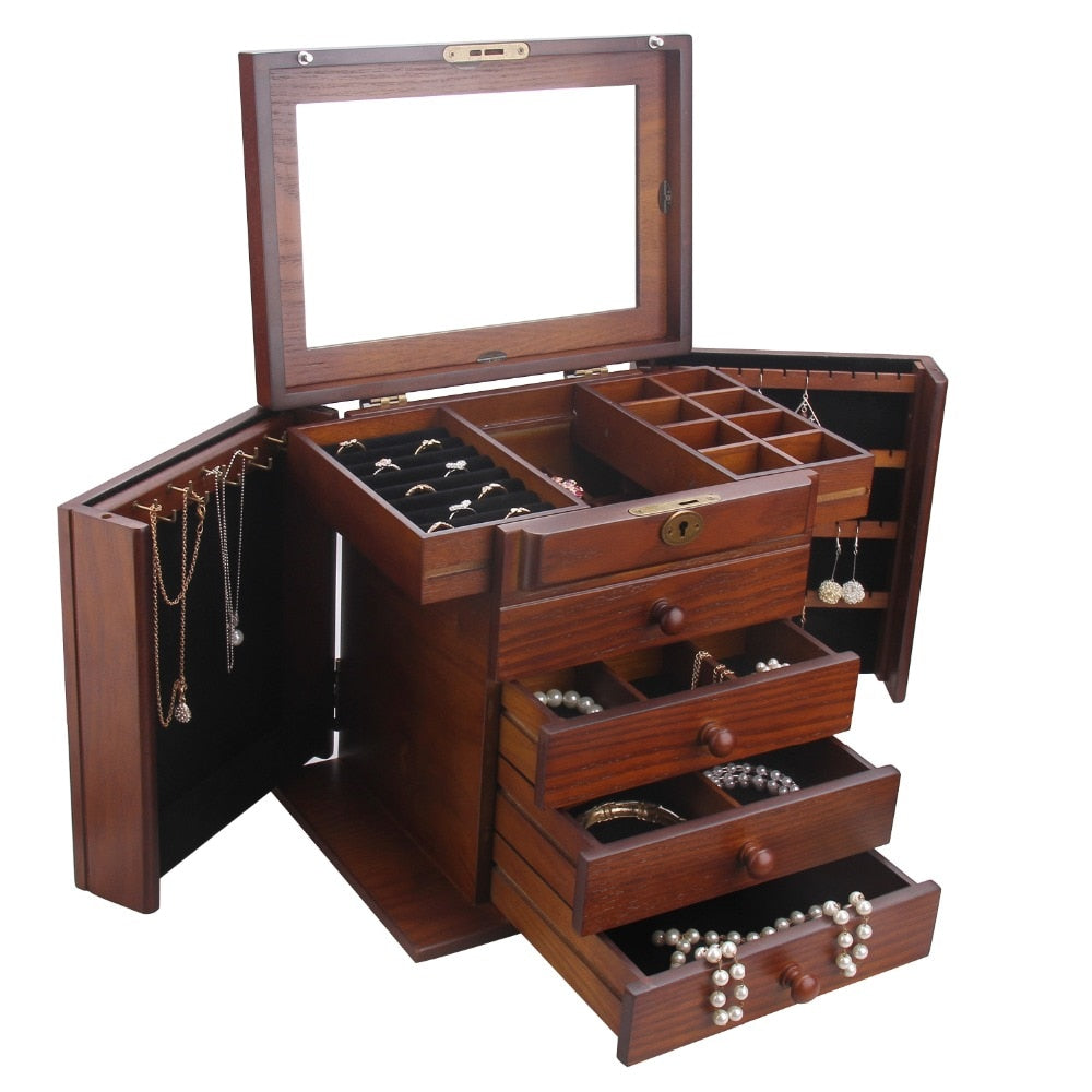 Boîte à Bijoux Luxe Femme bois