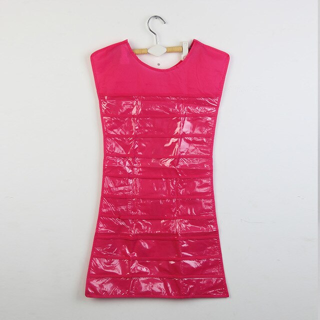 Porte Bijoux Mural Robe Rose Pochette