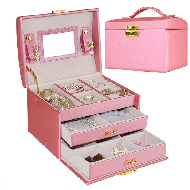 Boîte à Bijoux en Cuir Classique | Les Boîtes d'Aphrodite