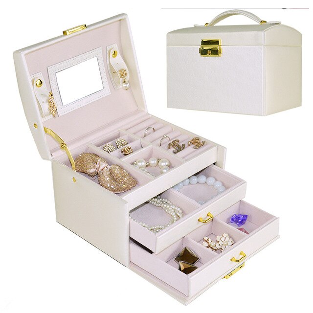 Boîte à Bijoux en Cuir Classique | Les Boîtes d'Aphrodite