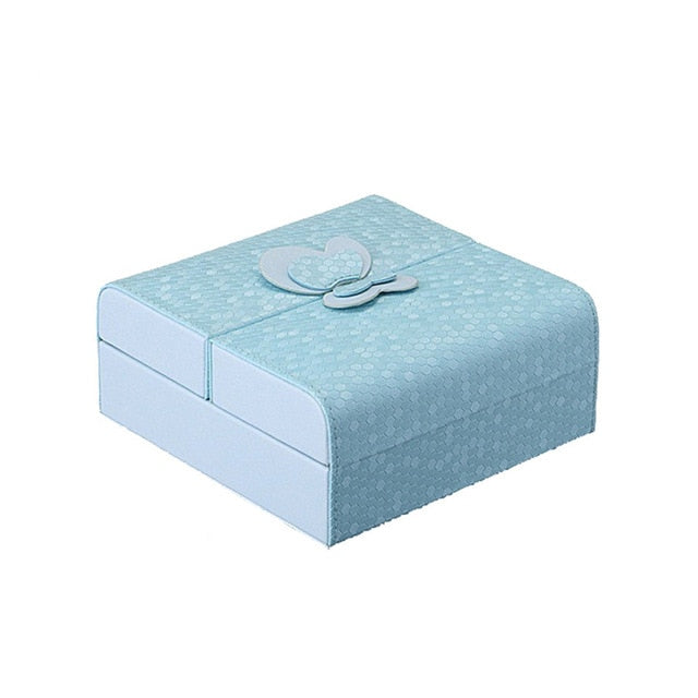 Boite a Bijoux Portable Bleue