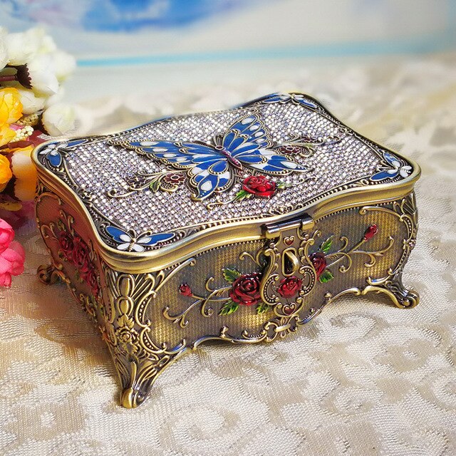Coffret à Bijoux sur Pied papillon